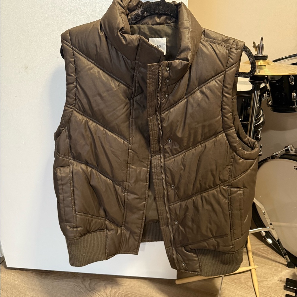 Brown Puffer Vest